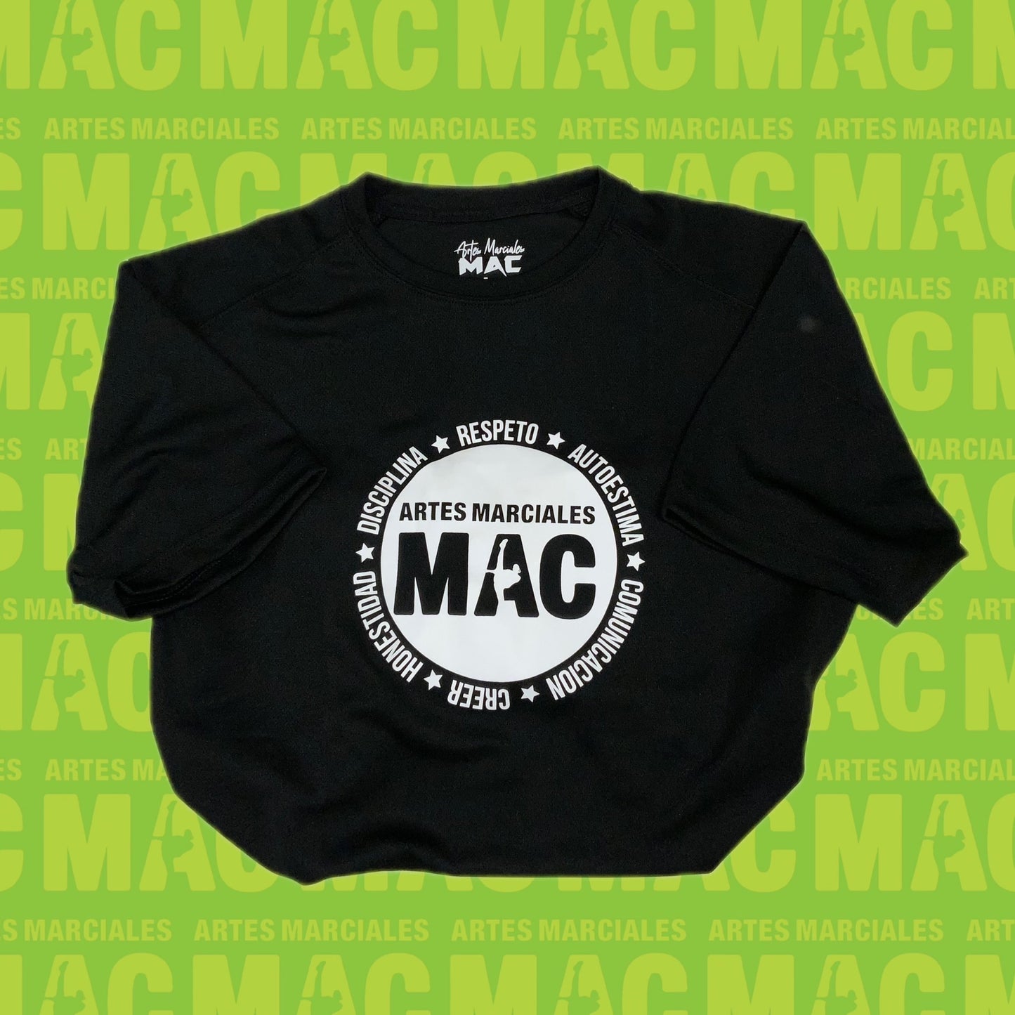 Camiseta Negra Kids-Adultos