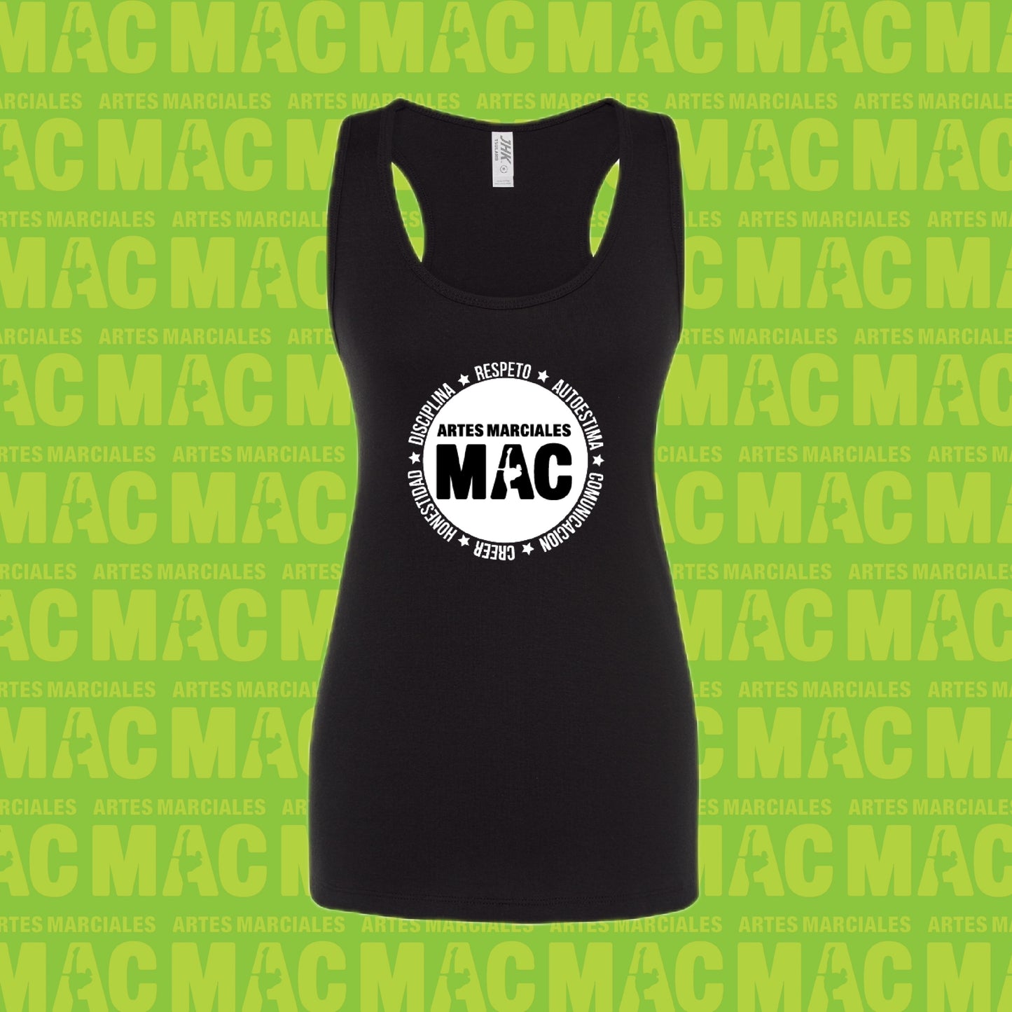 Camiseta de tirantes negra MAC